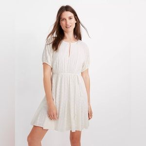 Madewell Eyelet Tassel-Tie Mini Dress